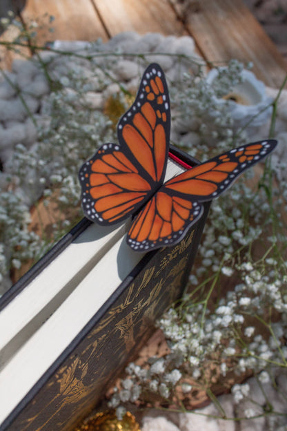 3D Monarch Butterfly Wings Bookmark | Soft Touch