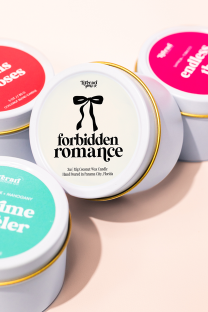 Bookish Spring Candle - Valentine's Gift - Forbidden Romance