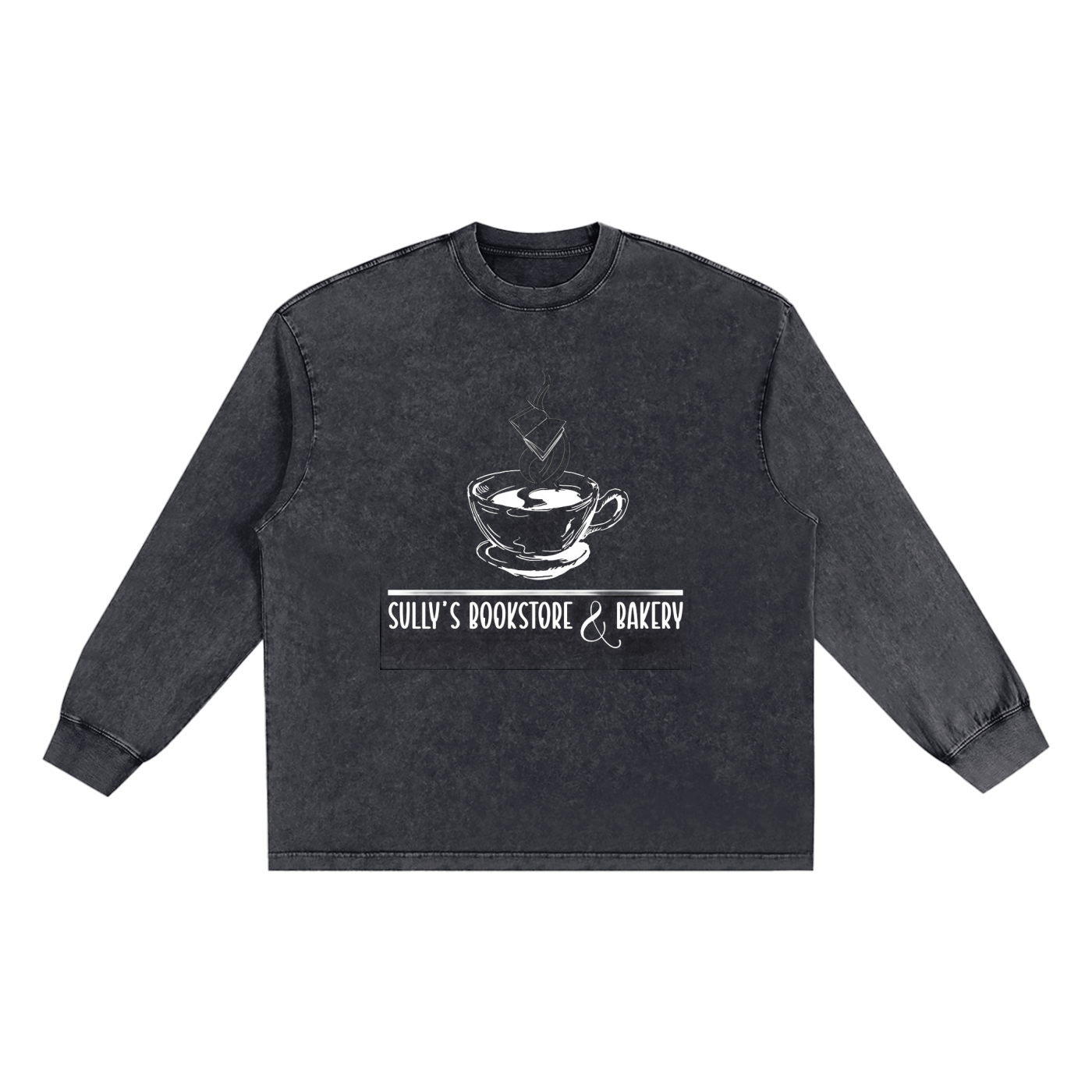 Snow Washed Oversize Long Sleeve T-shirt