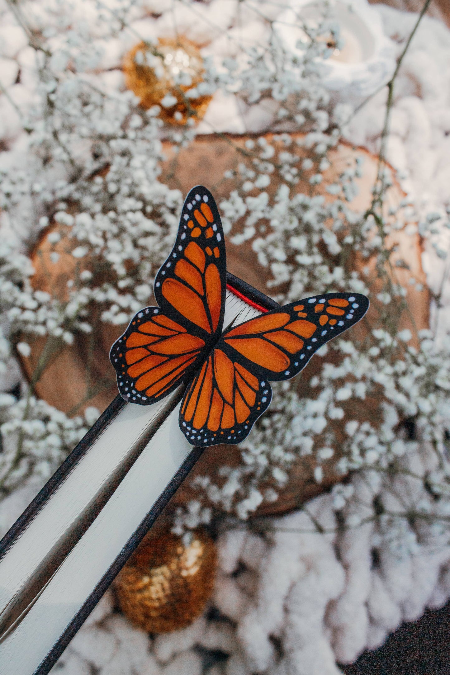 3D Monarch Butterfly Wings Bookmark | Soft Touch