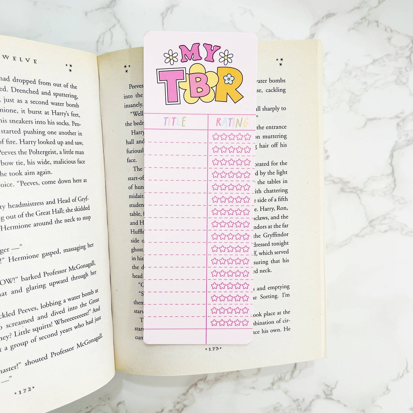 Bookmark Matte, My TBR Writable with Ratings