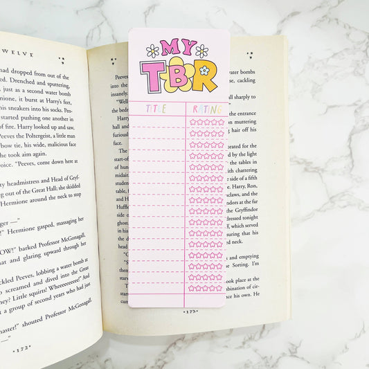 Bookmark Matte, My TBR Writable with Ratings