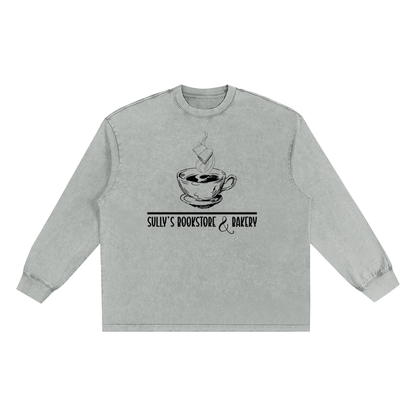 Snow Washed Oversize Long Sleeve T-shirt