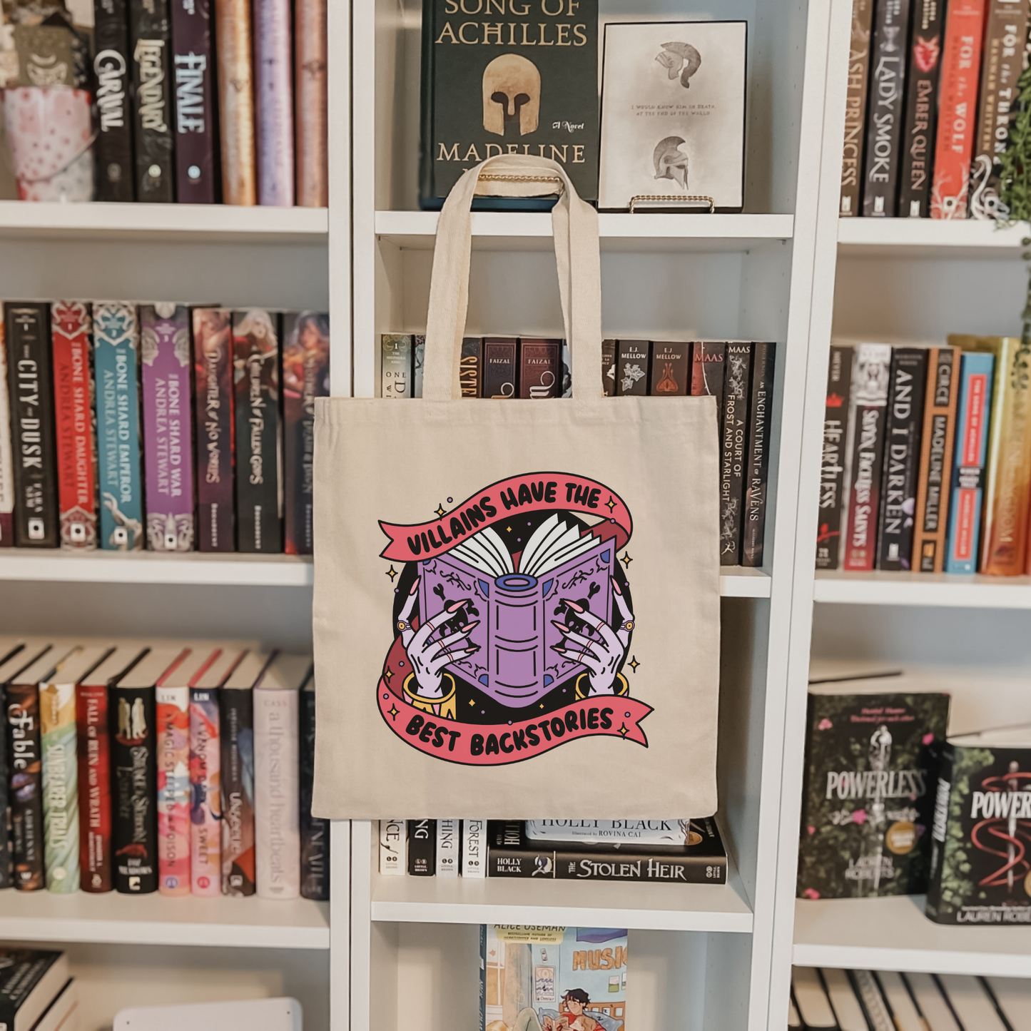 Fantasy Book store Tote Bag | Reader Gift for Valentines Day