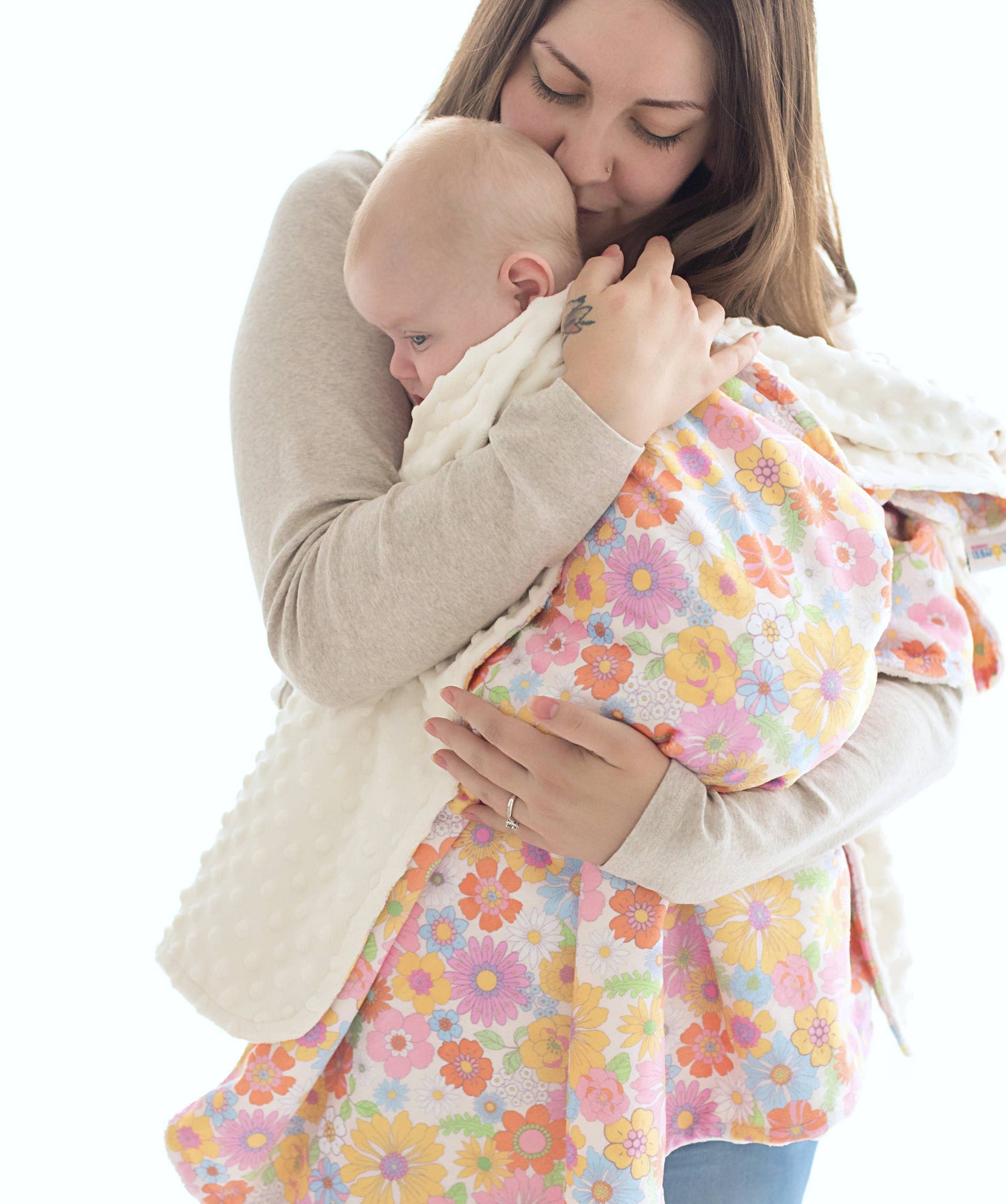 Baby & Toddler Minky Blanket - Retro Floral