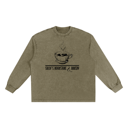 Snow Washed Oversize Long Sleeve T-shirt