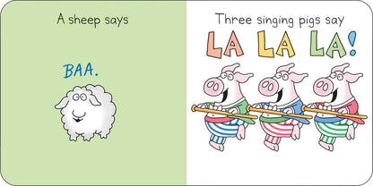 Moo, Baa, La La La! by Sandra Boynton: Board Books; 16 pages / English