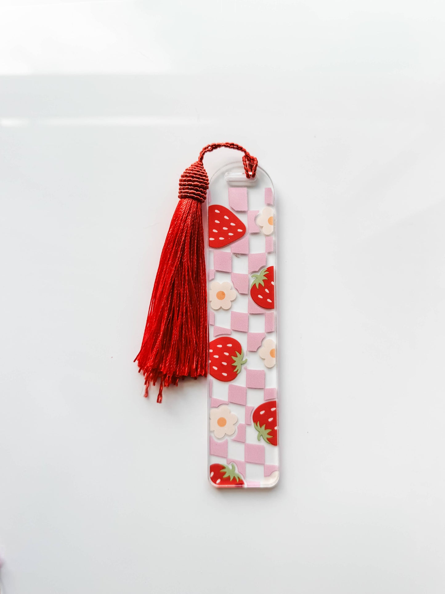 Bookmark - Book Store Gift - Acrylic - Strawberries