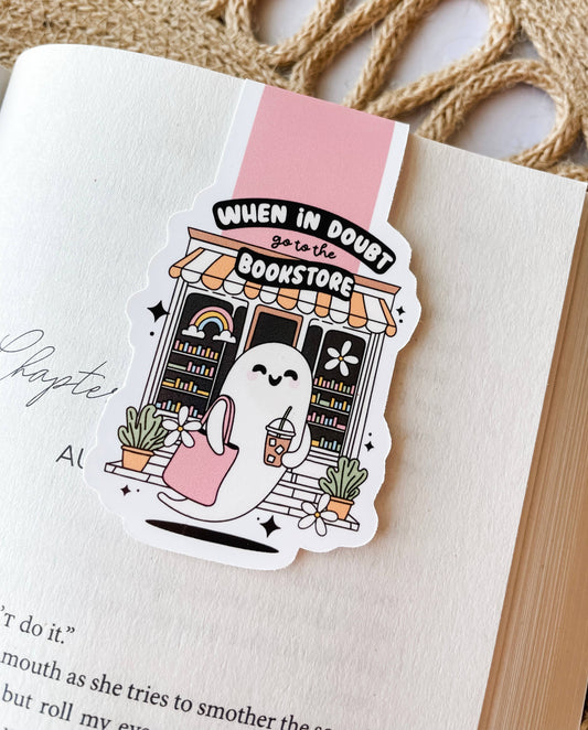 Magnetic Bookmark - Bookstore Ghost