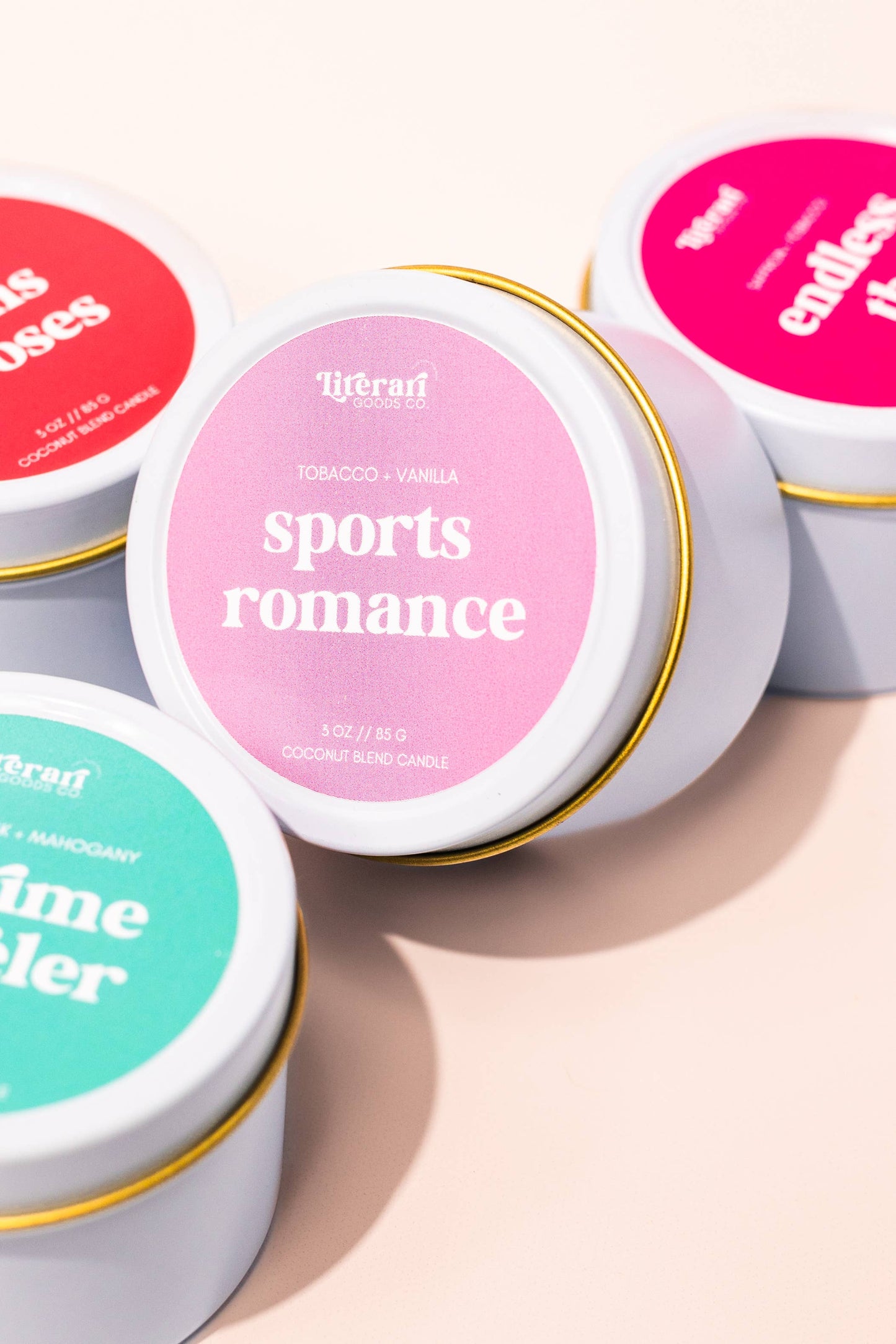 Sports Romance Bookish Travel Candle Gift - Stocking Stuffer