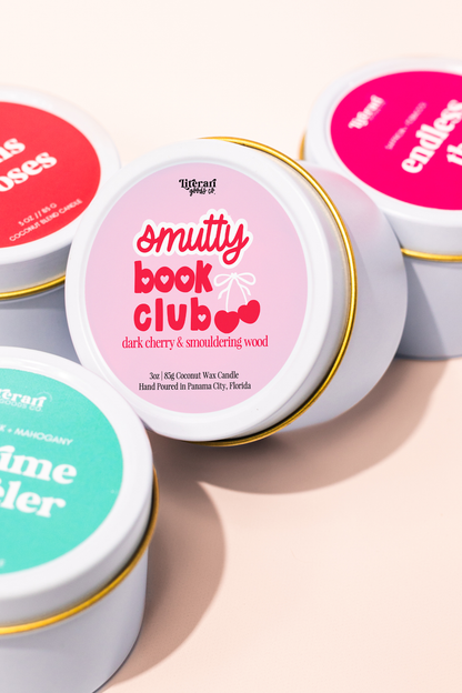 Bookish Spring Candle - Valentine's Gift - Smutty Book Club