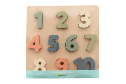 Wooden Numbers Puzzle, Nursery Decor