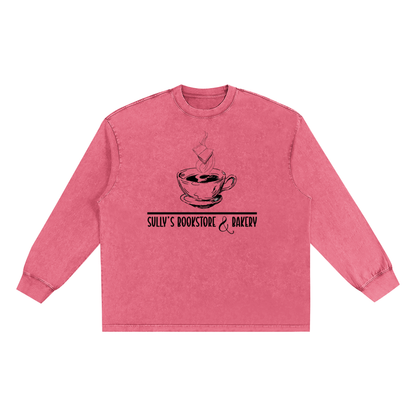 Snow Washed Oversize Long Sleeve T-shirt