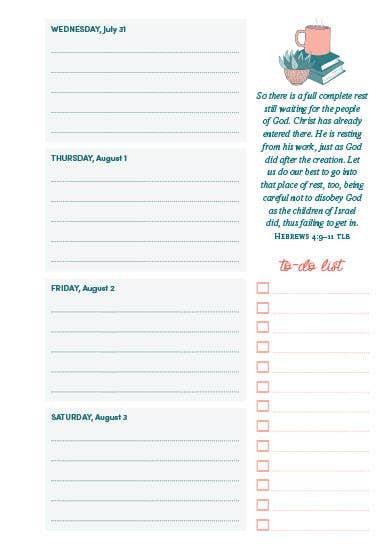 2025 Daily Comfort and Encouragement: A Creative Planner