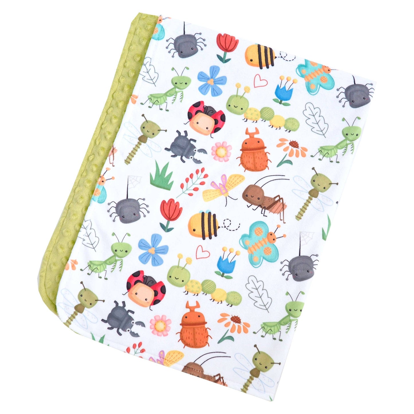 NEW - Baby & Toddler Minky Blanket - Bug Buddies