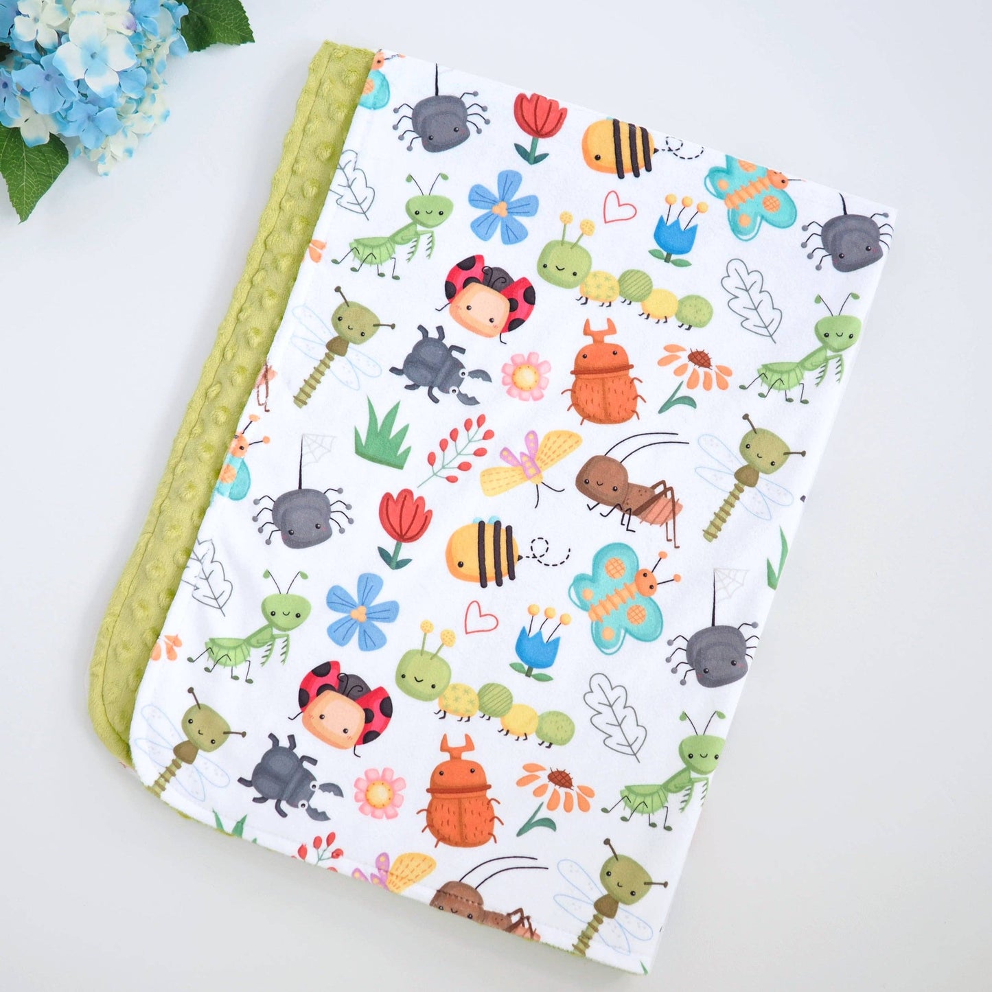 NEW - Baby & Toddler Minky Blanket - Bug Buddies